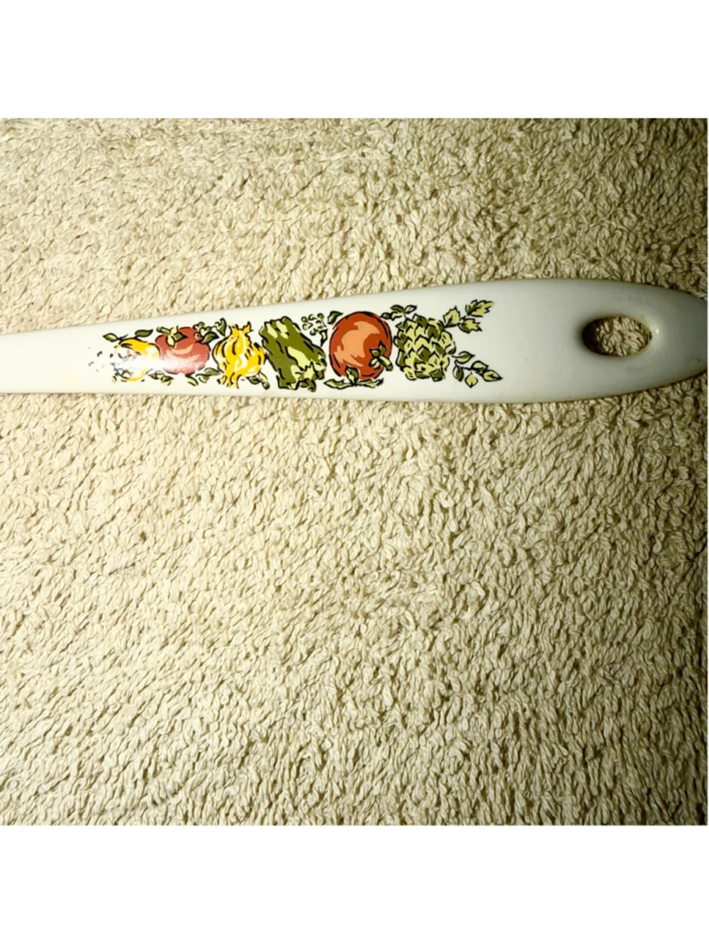 Vintage 1970s Corelle Spice of Life Serving Salad Spoon/Spork Utensil